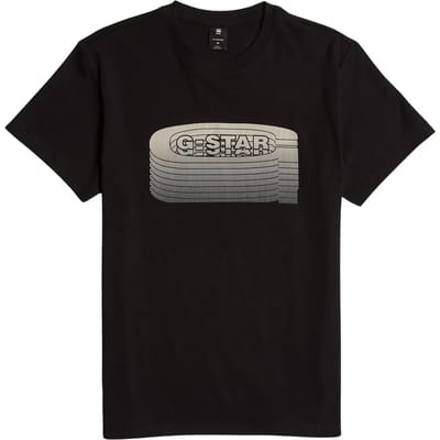 T-shirt G-Star Stacked old skool logo
