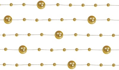 PartyDeco - Slinger gouden parels - 1,3 m