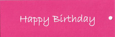 Bloemenkaartjes - 25 stuks - Mini Kaartjes - 5 x 15 cm - Bloemist - Kadootjes - Happy birthday - JK-214
