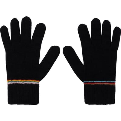 Paul Smith Men Glove Sig Block Strpe Black Maat: OS | Handschoenen Outlet | Heren | Zwart