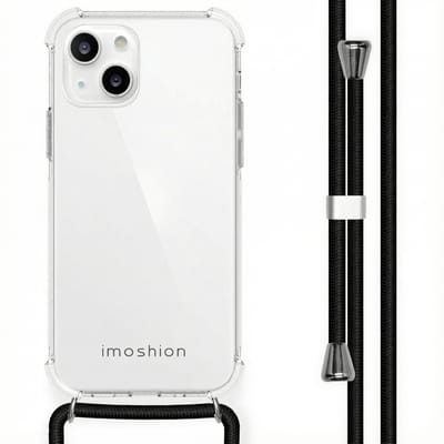 imoshion Hoesje - Geschikt voor Apple iPhone 13 Mini - Backcover met koord - Zwart
