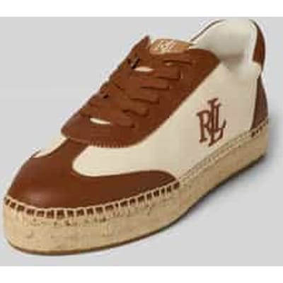 Sneakers van een mix van leer en textiel, model 'LUIZE'