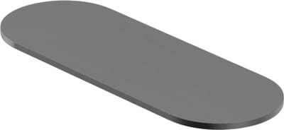 Owen & Finch Planchet | Wandplank | 316L RVS | Geborsteld Grafiet | Gun Metal PVD 250mm