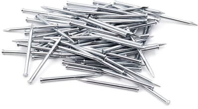 Dailygoody - Stalen pennen - Plint pennen - Verzonken nagels - 100 stuks - 1,5 x 25 mm - Geschikt voor hout en metselwerk - Verzinkt staal