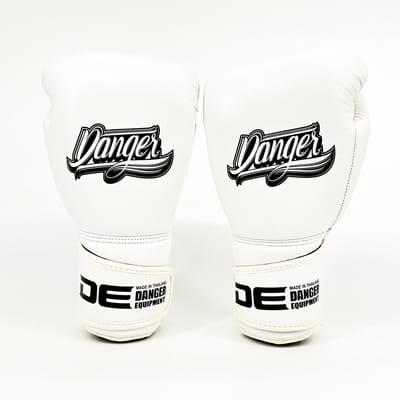 Danger Avatar Bokshandschoenen - Echt Leer - Wit 12 oz