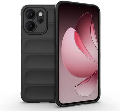 MobyDefend Hoesje - Geschikt voor Oppo Reno14 F / Oppo Reno14 FS - TPU Gripcase - Zwart