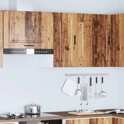 vidaXL - Keukenbovenkast - Porto - bewerkt - hout - oud - houtkleurig