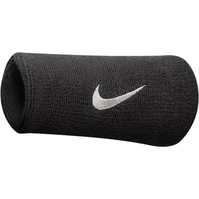 Nike Swoosh Doublewide Zweetband Verpakking 2 Stuks-Zwart,Wit