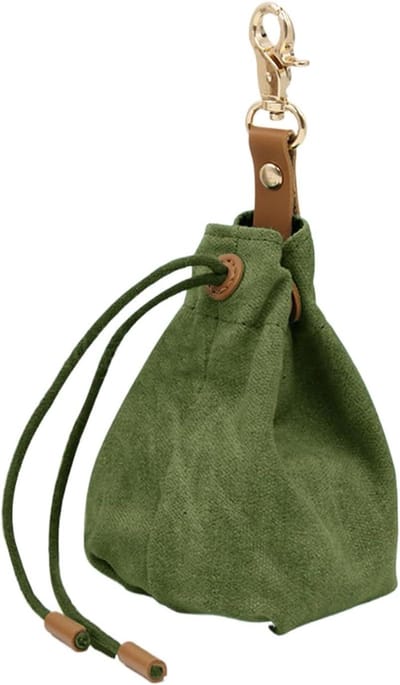 Honden Snack Tas - Trainingspouch Hond - Hondentraining Onderweg - Geïntegreerde Scheidingswand - 18 x 7 x 7 cm - Zwart