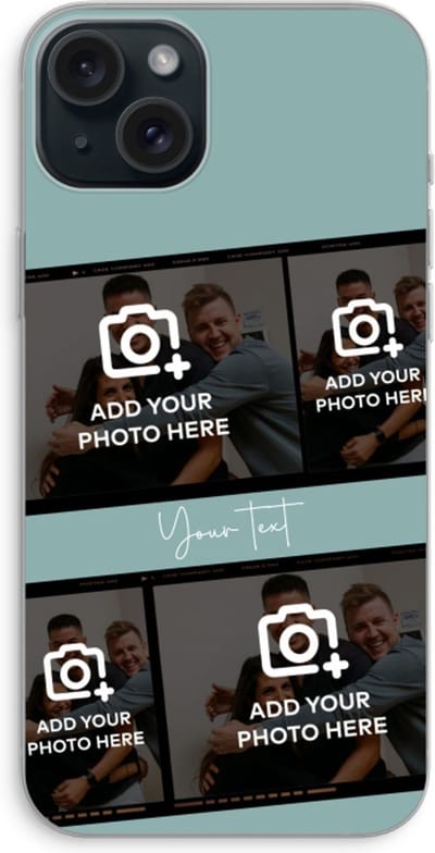 Gepersonaliseerd - Case Company® - Hoesje geschikt voor iPhone 15 Plus hoesje - Filmrol N°2 - Soft Cover Telefoonhoesje - Bescherming aan alle Kanten en Schermrand