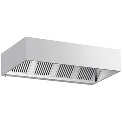 GGM Gastro Kastenhaube - 2200mm - mit Filter & Lampe Zilver