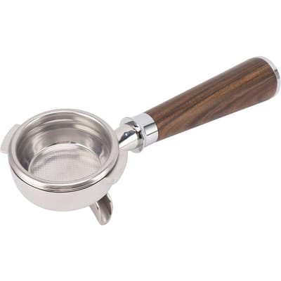 58mm Koffie Portafilter 2 Uitlopen Fijnmazig Roestvrij Staal Houten Handvat Afneembare Koffiemachine Type A Black Acid Branch