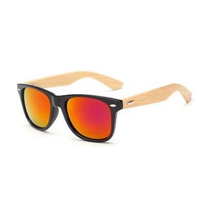 FOENIXSONG Dames Zonnebril Bamboe Hout Arm Vintage Zon Stijlvolle Bril voor Mannen Retro Zonnebril Mode Brillen MULTI