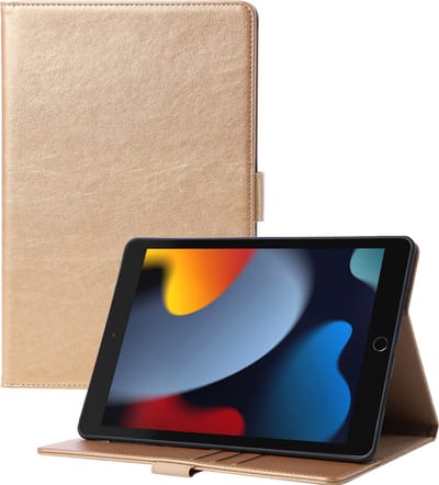 Luxe hoes geschikt voor iPad 10.9 inch 2022 10e Generatie Kunstleer Standaard Opvouwbaar Smart Cover Book Case Hoes