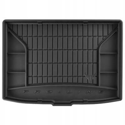 FROGUM Kofferbakmat - Rubber - Geschikt voor NISSAN JUKE I Facelifting (2014-2019) - Lage laadvloer - Organizer functie - Zwart