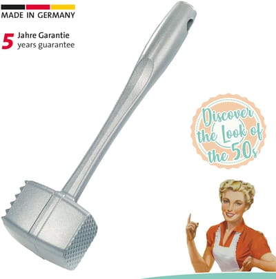 Westmark vleeshamer, retroverpakking, aluminium, 24 x 6,4 x 4,5 cm, Robusto-speciaal, zilver, 6200RT60