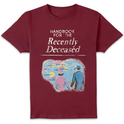 Beetlejuice Handbook For The Recently Deceased Unisex T-Shirt - Burgundy - S