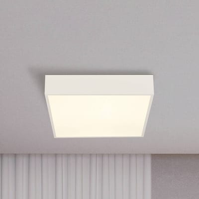 Searchlight LED badkamer plafondlamp Zeus, wit, lengte 30 cm, metaal
