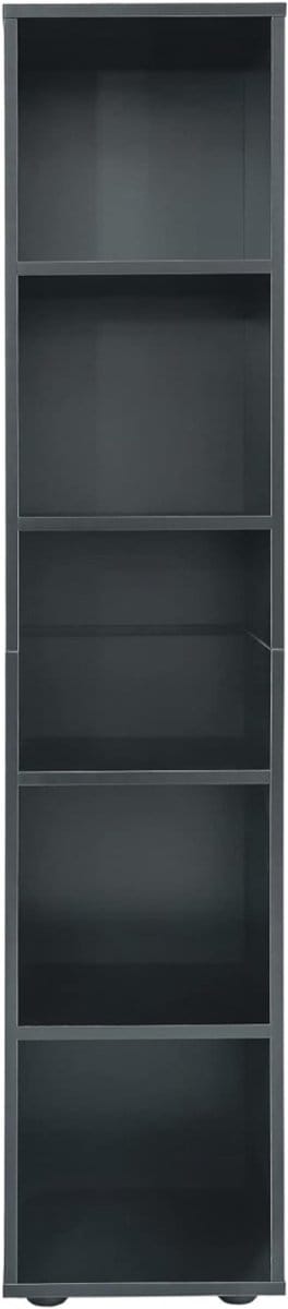 TIM® Kolomkast Staand - Opbergkast - Kast - Zwart - ‎30cm x 32cm x 150 cm; 18 kg