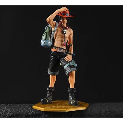 Figuur One Piece DX 10e Verjaardag Vuurvuist Escal D Ace Luffy Broer Speelgoed Japan Anime Verzamelbare Beeldjes PVC Model Speelgoed brown