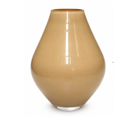 Vaas Lesse | Metallic Sand | Medium | mond geblazen glas | Ø22 x H28 cm