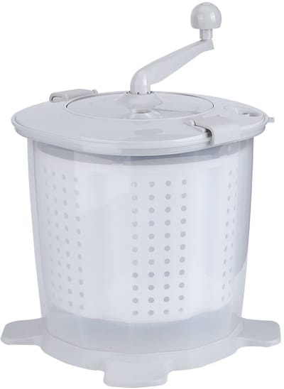 Dailygoods - Mini Draagbare Wasmachine - Compacte Wasmachine - Ideaal voor Kleine Ruimtes - Grijs - Handmatige Wasmachine - Perfect voor Studenten en...
