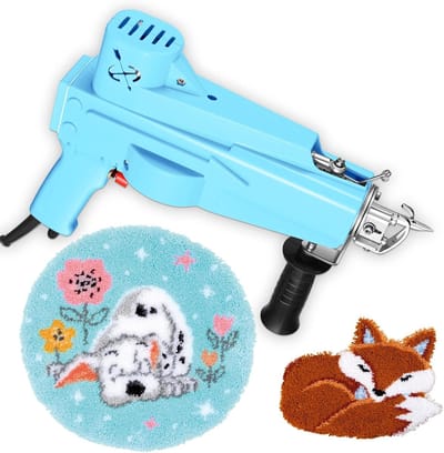Tuftpistool - Tapijtmachine - Handgemaakte Decoratie - 2-in-1 Lus & Snijpool - 10-19mm Verstelbaar - Roze