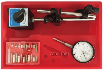Gereedschapsset met Indicator - Meetset Meetinstrument - Precisie Meten - Magnetische Basis - 9 Inch Hoogte - Zilver