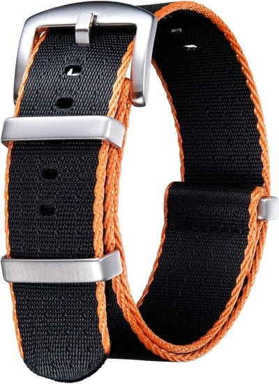 Militaire Nylon Vervangende Horlogeband met RVS Gesp voor Mannen en Vrouwen - 18mm, 20mm, 22mm, 24mm in 20 Kleuren
