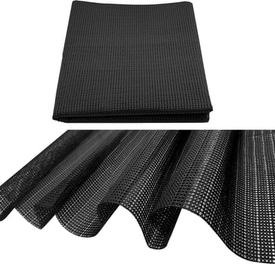 Famanu - Zwarte pvc antislipmat 0,7x2m, tapijtstopper en ladebescherming