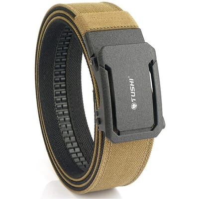Hssee Nouvelle Ceinture Militaire Rigide Pour Hommes Plus Femmes Serrée Tactique en Nylon Ceinture Extérieure Boucle Automatique Métallique Ceinture Ipsc Ceinture Décontractée 120cm brun foncé