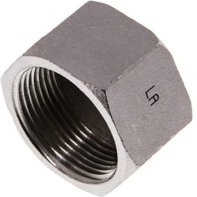 1 1/4'' NPT RVS Afsluitkap 16 Bar