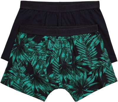 JP 1880 - Heren - Midpants FLEXNAMIC® OEKO-TEX set van 2 onderbroek - Jungle groen - Maat L