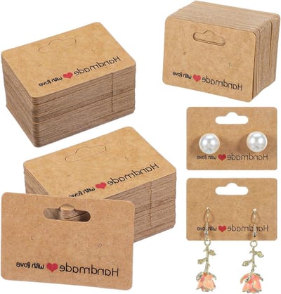 200 Stuks Earring Storage Cards 5x3.5cm voor Oorbellen, Displaykaarten voor Sieraden en DIY Accessoires