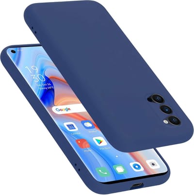 Cadorabo Hoesje geschikt voor Oppo Reno4 PRO in LIQUID BLAUW - Beschermhoes gemaakt van flexibel TPU silicone Case Cover