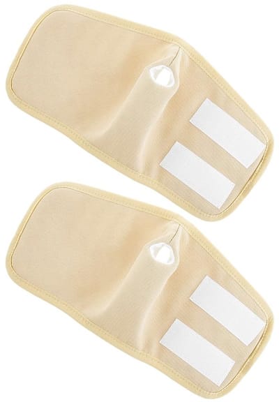 Dailygoods- Castorolie-pack 2 stuks - Verstelbaar - Waterdicht - Herbruikbaar - Katoen - Afmetingen 29x14cm - Handverpakking