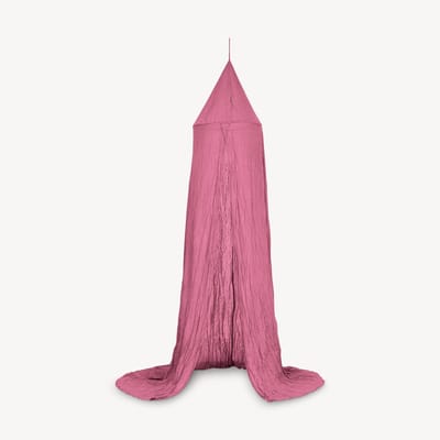 Atmosphera Hemelbed sierlijke gaas klamboe - roze - 350 x 50 x 250 cm - polyester - op te hangen - slaapkamer decoratie