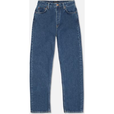 Nudie Jeans Lofty Lo Morning Soul Dark Indigo Size: W24L34 | Jeans Outlet | Dames | Blauw