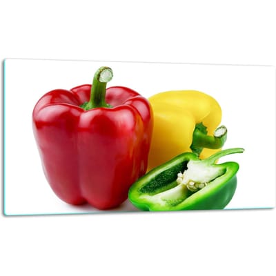 TMK ArtDeko - Snijplank - Glas - 52x30 cm - Paprika