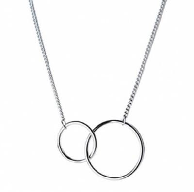 Ketting Odi-Minimalistisch Cirkels-zilver- Charme Bijoux