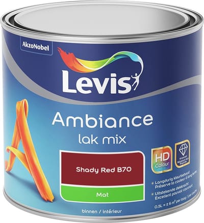 Levis - Ambiance Lak Mat Mix - Shady Red B70 - Mengverf - 0,5 L