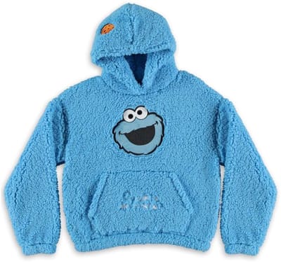 Sesame Street - Cookie Monster Teddy Hoodie/trui - XS - Blauw
