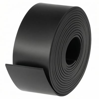 Dailygoods- Neopreen Rubber Strips 50mm x 3mm x 3m - Volrubber - Afdichtingen - Isolatie - Antivibratie - Hoogwaardig materiaal - Rubberplaat