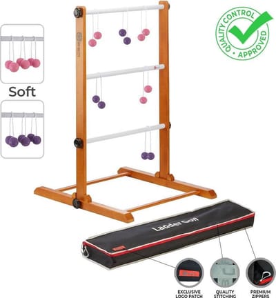 Laddergolf spel - Soft-Golf ballen - Roze Paars - Luxe