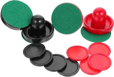 Air Hockey Set - Tafelspel Accessoires - Spelplezier Thuis - Complete Vervanging - 76mm Pucks - Diverse Kleuren