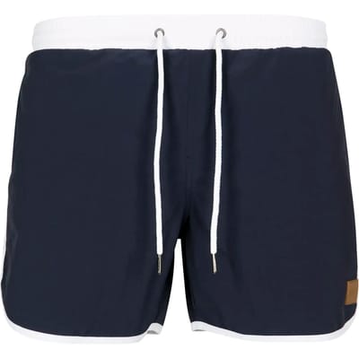 Urban Classics Retro Swimshort - Navy blauw - Zwembroek