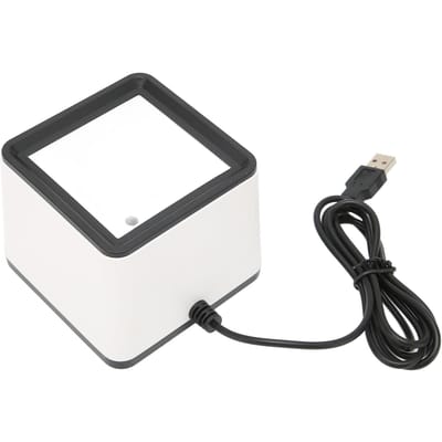 Draagbare multifunctionele alles-in-één handsfree desktop mobiele betaalbarcodescanner white