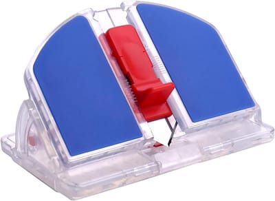 Papier Snijder - Handgereedschap - Kaders Maken - Dubbele Snijkoppen - ≤8mm Dikte - Blauw