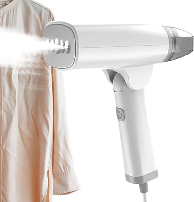 Draagbaar Stoomstrijkijzer - Handstrijkijzer Reisstrijkijzer - Kreukvrije Kleding Maken - Opvouwbaar Compact Design - 1300W 85ml Tank - Wit
