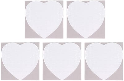 Dailygoods- Puzzel 75 Stukjes Hartvormig - Blanco Puzzels - DIY Puzzel - Puzzel met Basisplaten - 19x19 cm - Sublimatie Puzzel - Lege String